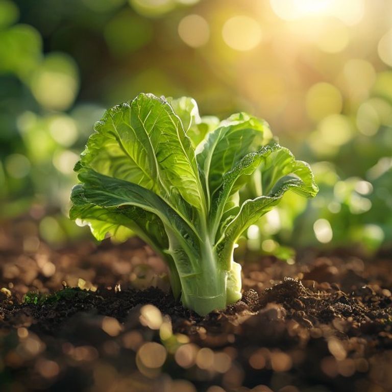 Bok Choy growing in a home garden