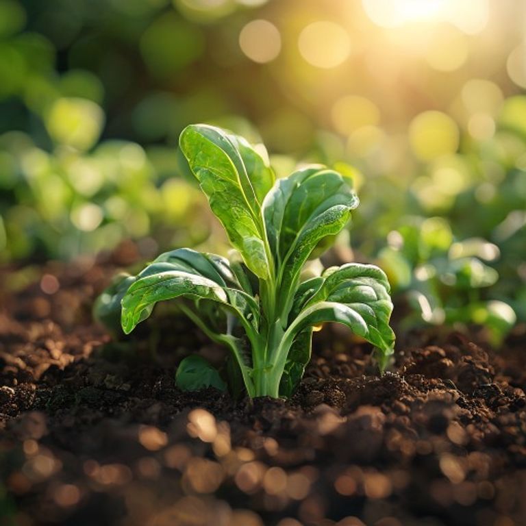 Collard Greens growing in a home garden