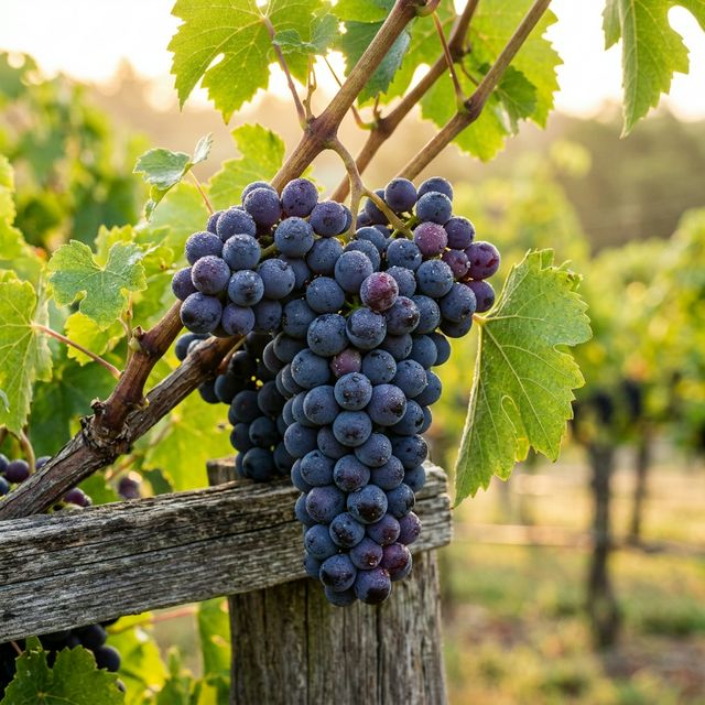 Grape growing in a home garden