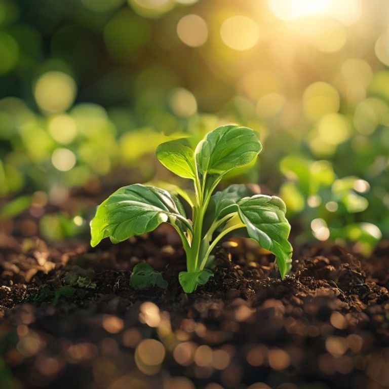 Mustard Greens growing in a home garden