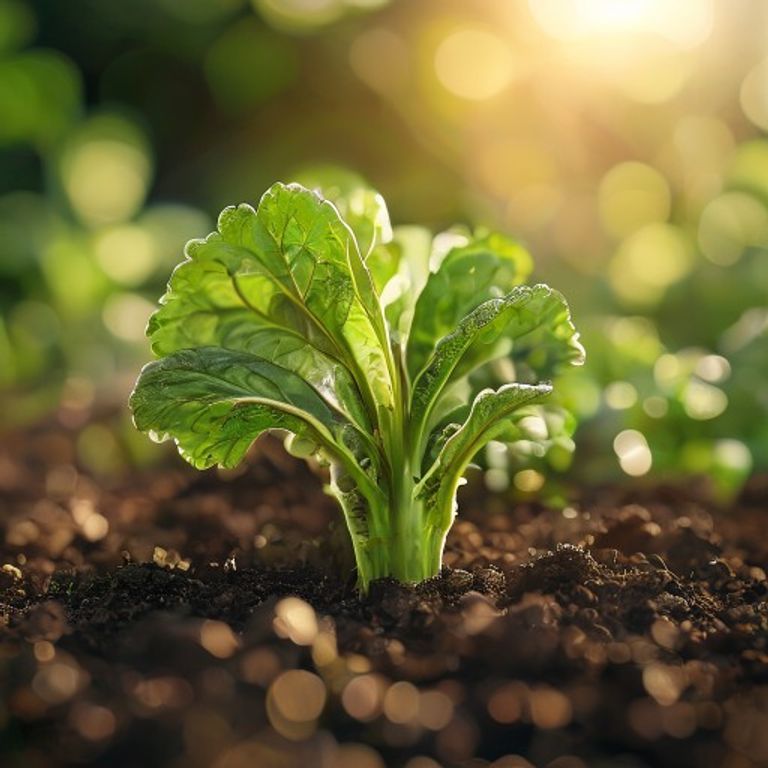 Swiss Chard growing in a home garden