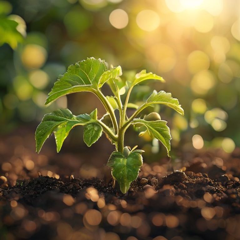 Tomatillo growing in a home garden